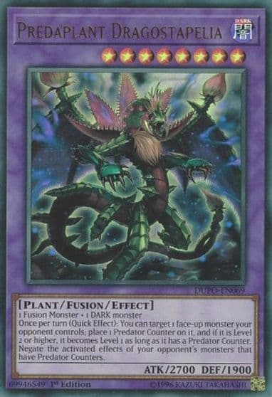 Predaplant Dragostapelia Duel Power Yu-Gi-Oh! card
