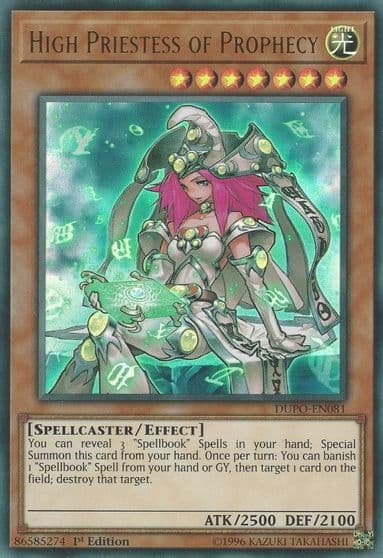 High Priestess of Prophecy Duel Power Yu-Gi-Oh! card