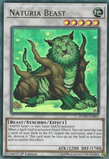 Naturia Beast Duel Power Yu-Gi-Oh! card