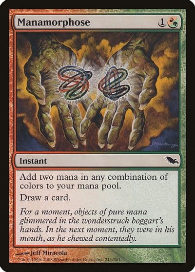 Manamorphose Shadowmoor Magic card