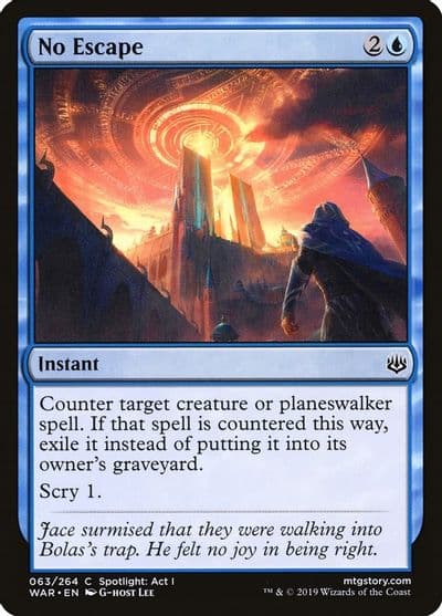 No Escape War of the Spark Magic card