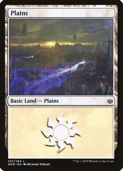 Plains 252 War of the Spark Magic card
