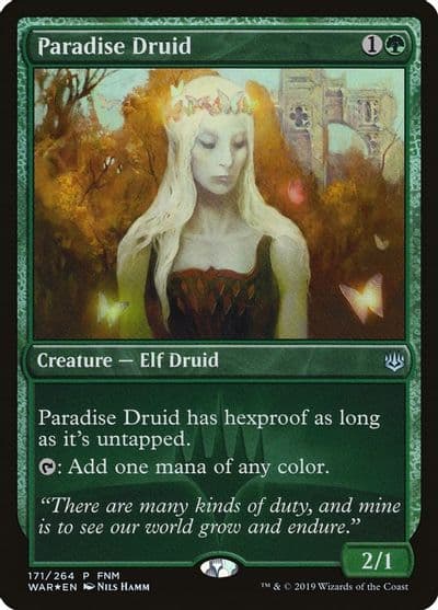 Paradise Druid FNM Promos Magic card