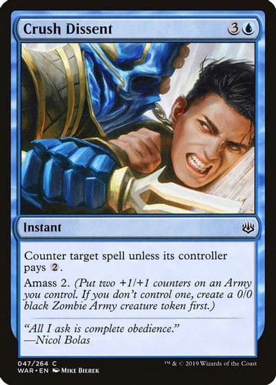 Crush Dissent War of the Spark Magic card