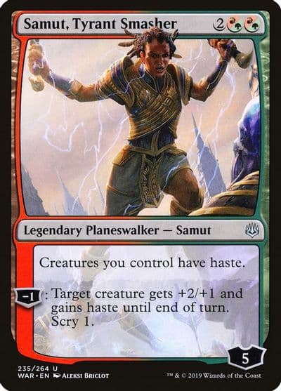 Samut Tyrant Smasher War of the Spark Magic card