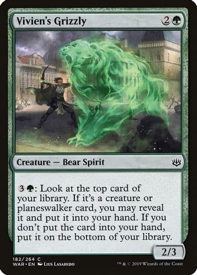 Viviens Grizzly War of the Spark Magic card