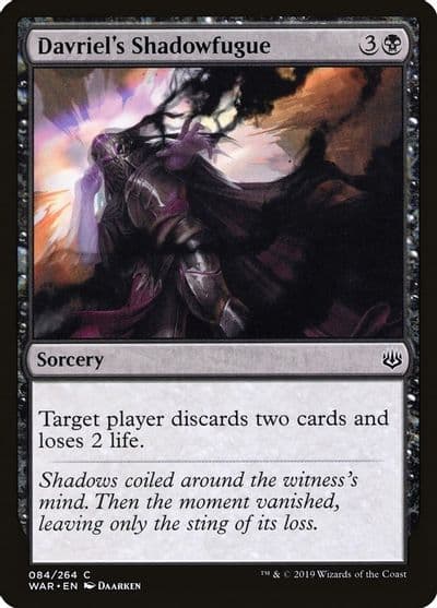 Davriels Shadowfugue War of the Spark Magic card