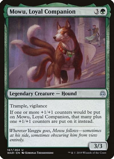 Mowu Loyal Companion War of the Spark Magic card