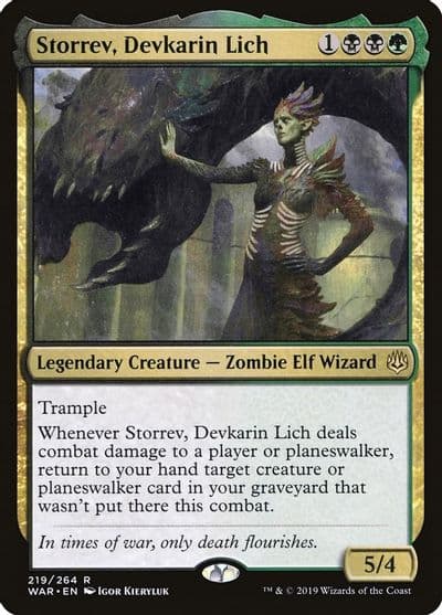 Storrev Devkarin Lich War of the Spark Magic card