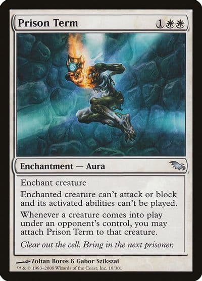 Prison Term Shadowmoor Magic card