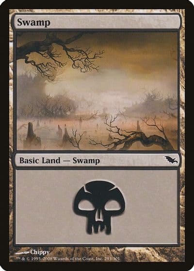 Swamp 293 Shadowmoor Magic card