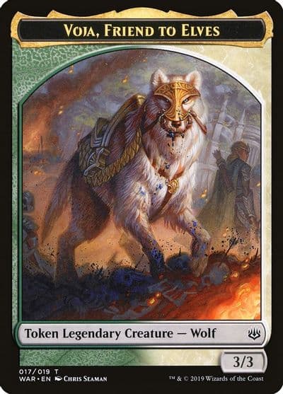 Voja Friend to Elves Token War of the Spark Magic card