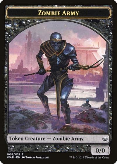 Zombie Army Token 008 War of the Spark Magic card