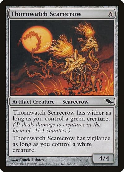 Thornwatch Scarecrow Shadowmoor Magic card