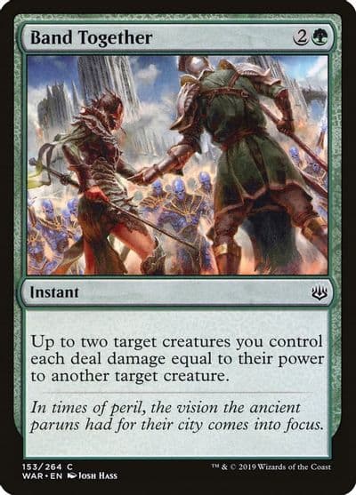 Band Together War of the Spark Magic card