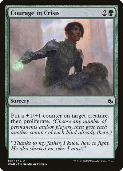 Courage in Crisis War of the Spark Magic card