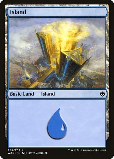 Island 255 War of the Spark Magic card