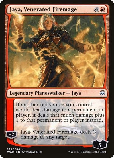 Jaya Venerated Firemage War of the Spark Magic card