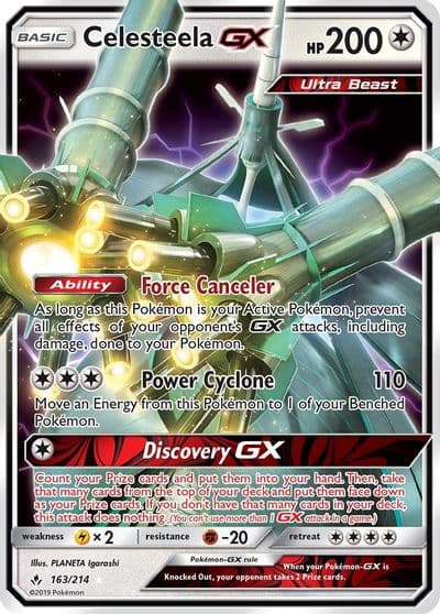 Celesteela GX SM - Unbroken Bonds Pokemon card