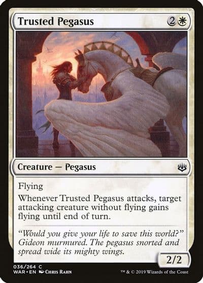 Trusted Pegasus War of the Spark Magic card