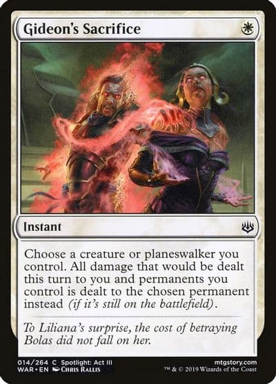 Gideons Sacrifice War of the Spark Magic card