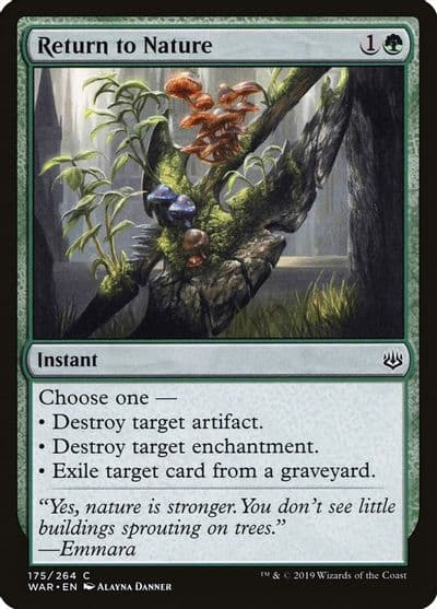 Return to Nature War of the Spark Magic card