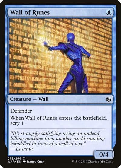 Wall of Runes War of the Spark Magic card