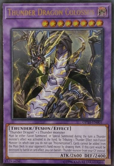 Thunder Dragon Colossus UTR OTS Tournament Pack 10 Yu-Gi-Oh! card