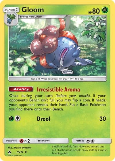 Gloom SM - Unbroken Bonds Pokemon card