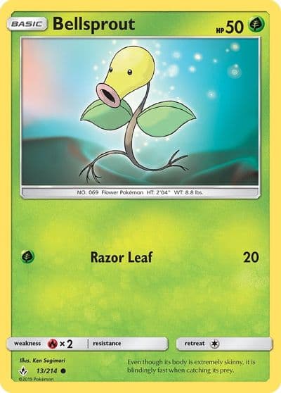 Bellsprout SM - Unbroken Bonds Pokemon card