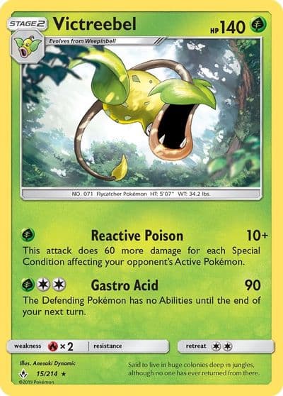 Victreebel SM - Unbroken Bonds Pokemon card
