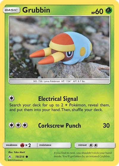 Grubbin SM - Unbroken Bonds Pokemon card