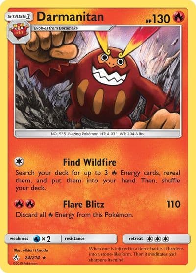 Darmanitan SM - Unbroken Bonds Pokemon card