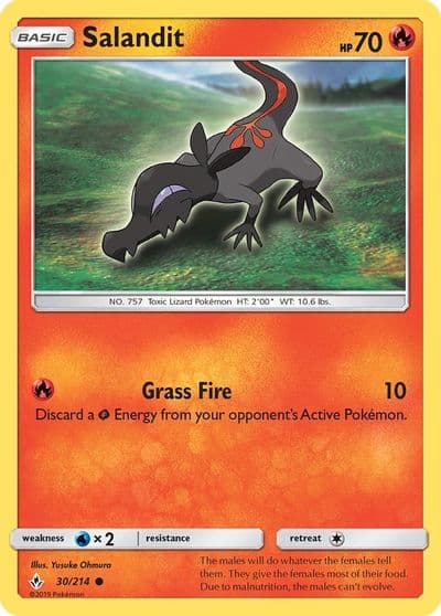 Salandit SM - Unbroken Bonds Pokemon card
