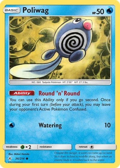Poliwag (36) SM - Unbroken Bonds Pokemon card