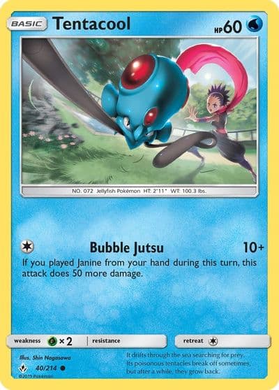 Tentacool SM - Unbroken Bonds Pokemon card