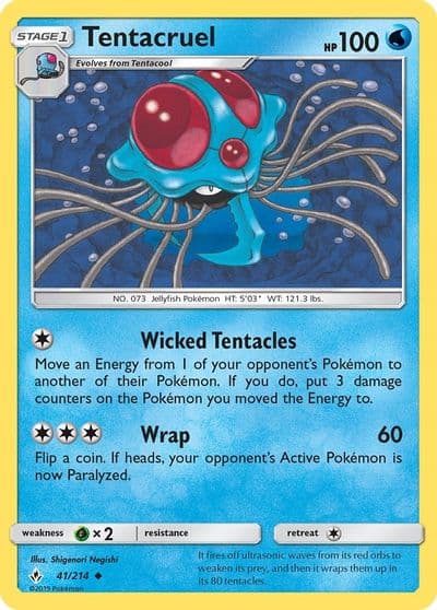 Tentacruel SM - Unbroken Bonds Pokemon card