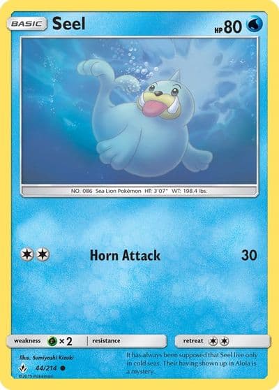 Seel SM - Unbroken Bonds Pokemon card
