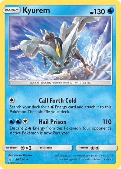Kyurem SM - Unbroken Bonds Pokemon card