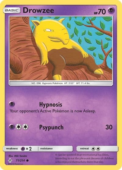 Drowzee SM - Unbroken Bonds Pokemon card