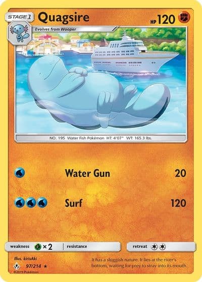 Quagsire SM - Unbroken Bonds Pokemon card