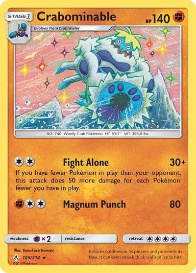 Crabominable SM - Unbroken Bonds Pokemon card