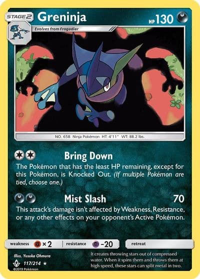 Greninja SM - Unbroken Bonds Pokemon card
