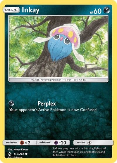Inkay SM - Unbroken Bonds Pokemon card