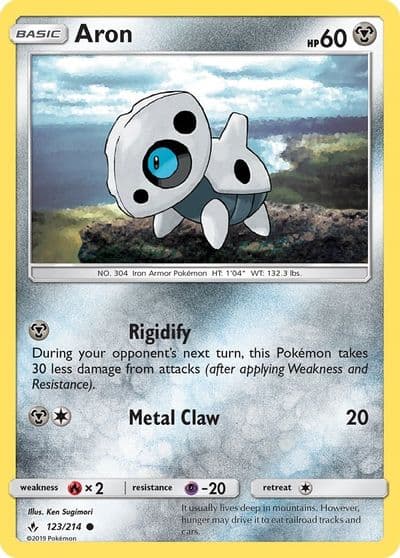 Aron SM - Unbroken Bonds Pokemon card