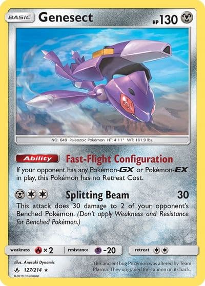 Genesect SM - Unbroken Bonds Pokemon card