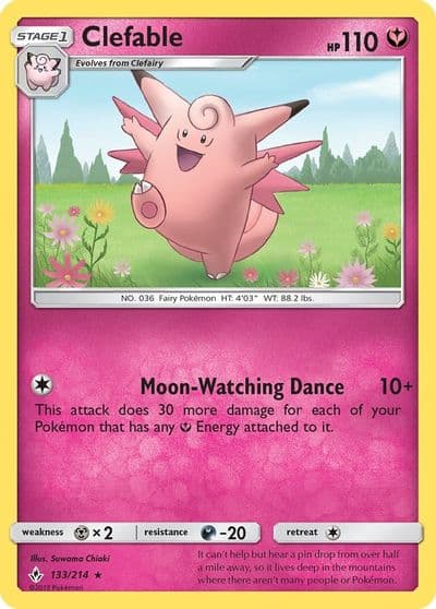 Clefable SM - Unbroken Bonds Pokemon card