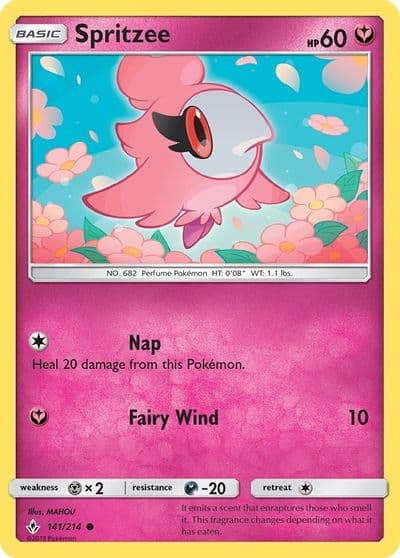 Spritzee SM - Unbroken Bonds Pokemon card