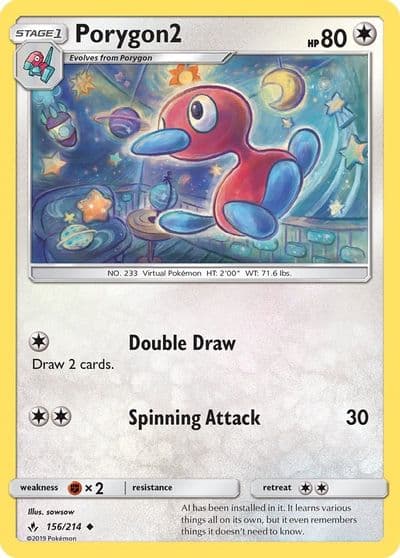 Porygon2 SM - Unbroken Bonds Pokemon card