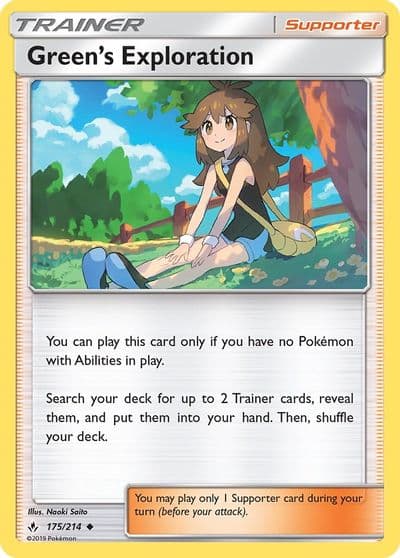 Green's Exploration SM - Unbroken Bonds Pokemon card
